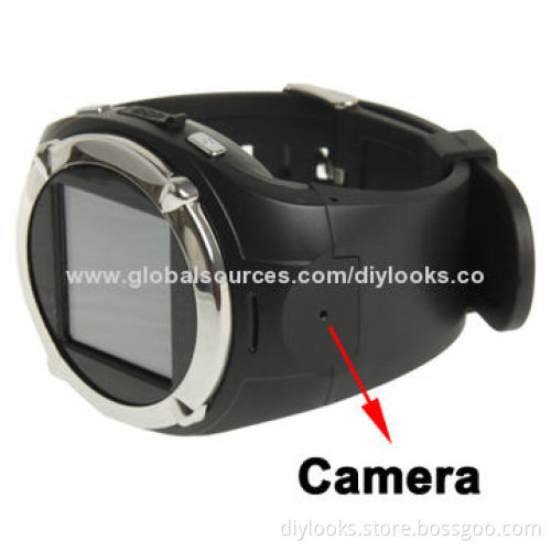 MQ998 GSM Watch Mobile Phone with Camera, Bluetooth and FM Touchscreen, Single SIM Card, Quad Band